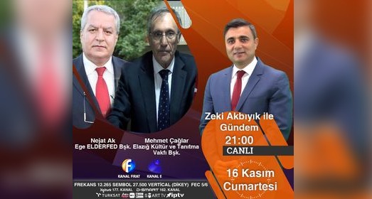 Ankara Elazığ Vakfı Başkanı Sn.Mehmet Çağlar